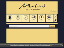 Tablet Screenshot of mirocoleccionismo.com